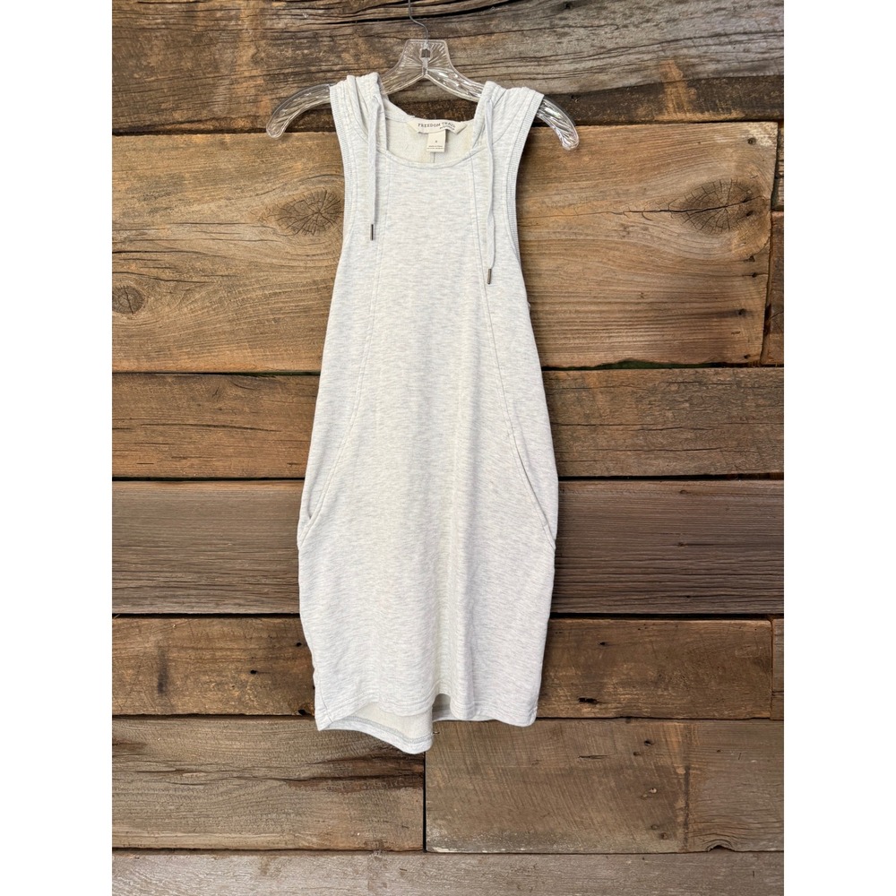 Freedom Trail by Kyodan Womens Gray Sleeveless Hoodie Dress Size S Pockets